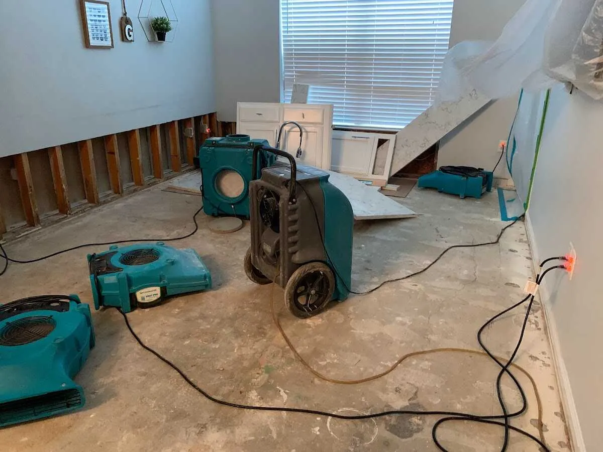 Dehumidifier in flood-cut room for Water Extraction & Removal in Fair Haven
